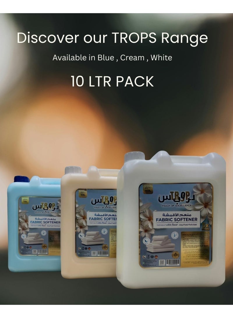 TROPS Cream Oud Fabric Softener, 5X Concentrated Formula, Floral Scent , 10L - Image 5