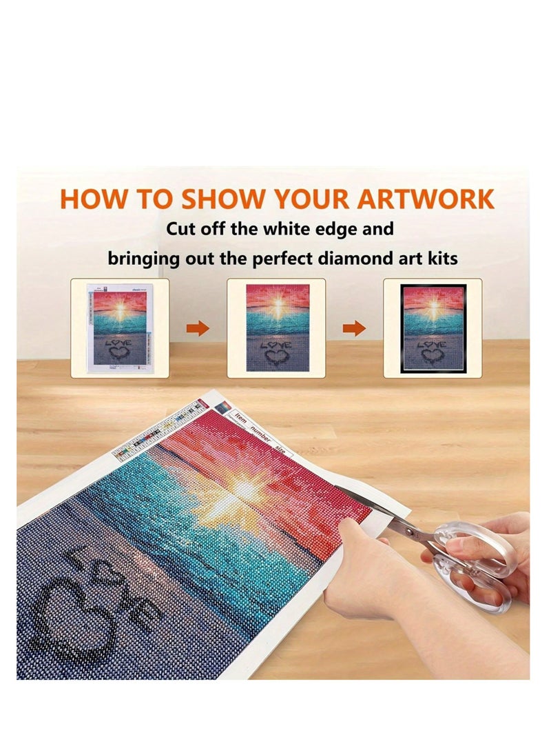 6pcs Magnetic Diamond Art Frame 30.48X40.64cm - Self-Adhesive, Fits 25.4X35.56cm Paintings | Versatile Display For Walls, Windows, Doors | Black,room decor home decorations wall art storage  - Image 3