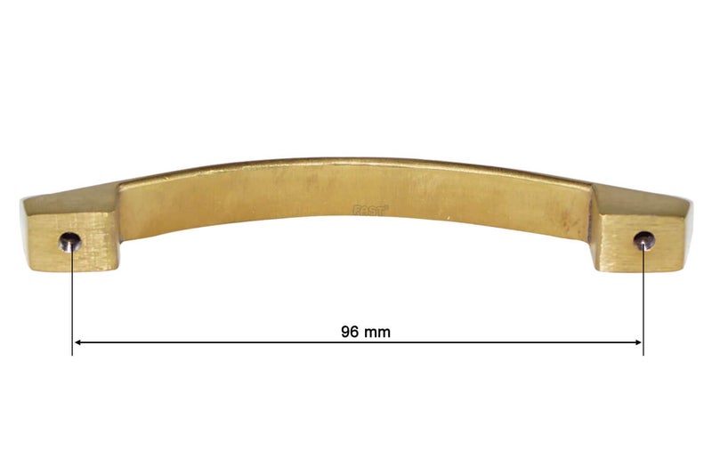 FAST CP30 S PVD Gold C Curved Furniture Cabinet Handles for Pull Wardrobe Door Kitchen Drawers Dresser Drawer 2pcs 96mm 4 Inch - Image 4