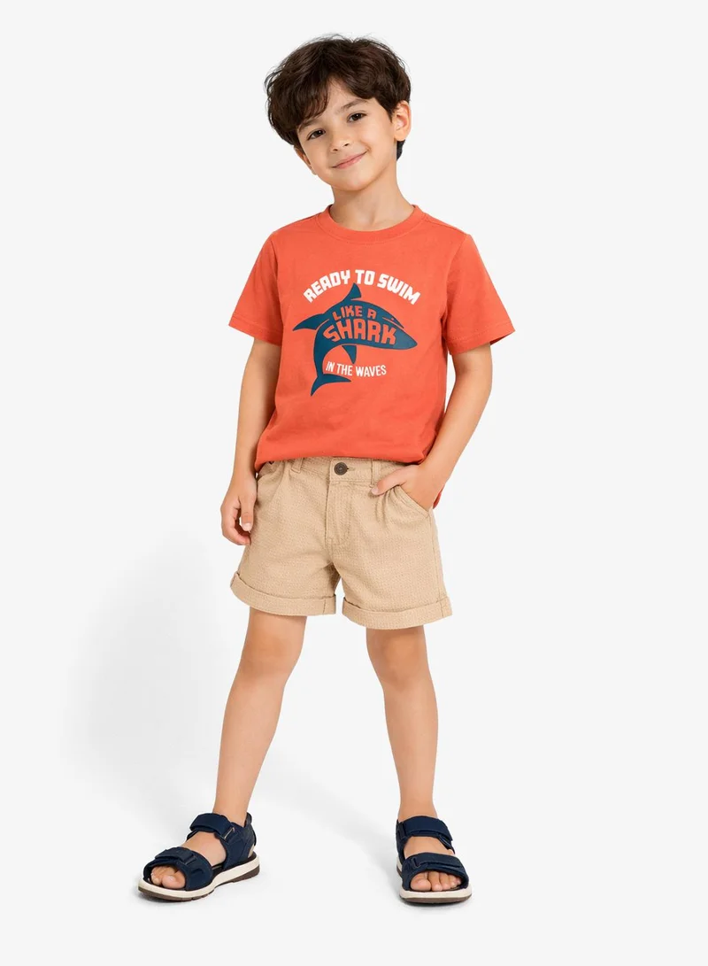Ripples Boys Round Neck T-Shirts