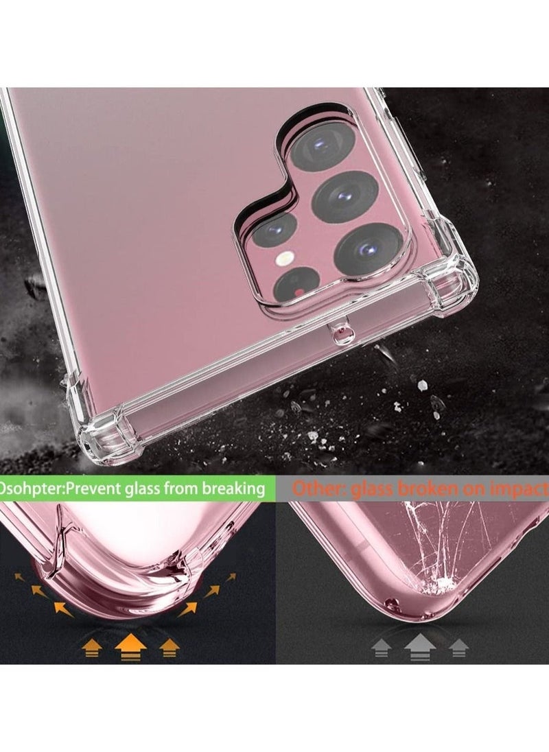 Raxoom Samsung Galaxy S23 Ultra Case,Samsung S23 Ultra Case Clear Girls Women Boys Reinforced Corners TPU Shock-Absorption Flexible Cell Phone Cover - Image 2