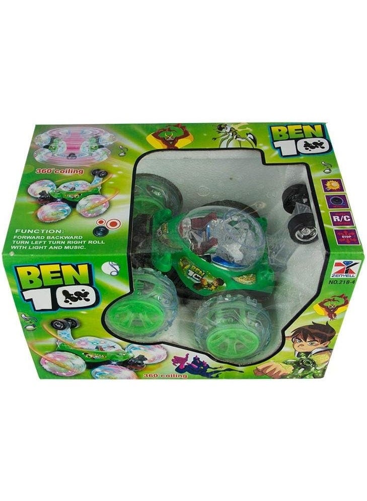 تشايلد توي سيارة سباق قوية من بن تن، تعمل بالتحكم عن بعد، متينة وقوية، عالية الجودة - متنوعة، 10×8 سم - Image 4