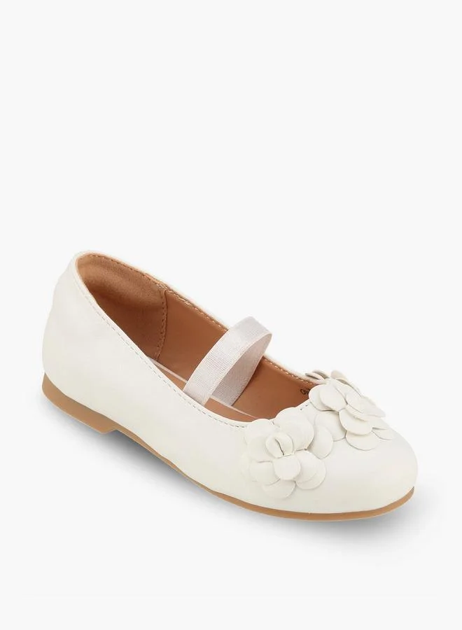 جونيورز Girls Floral Ballerina Shoes