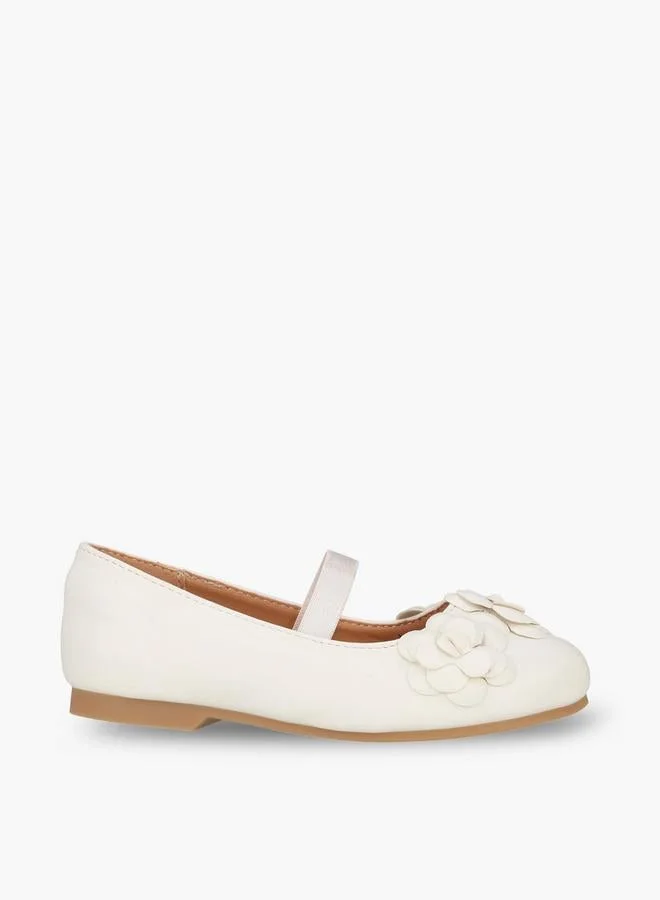 جونيورز Girls Floral Ballerina Shoes