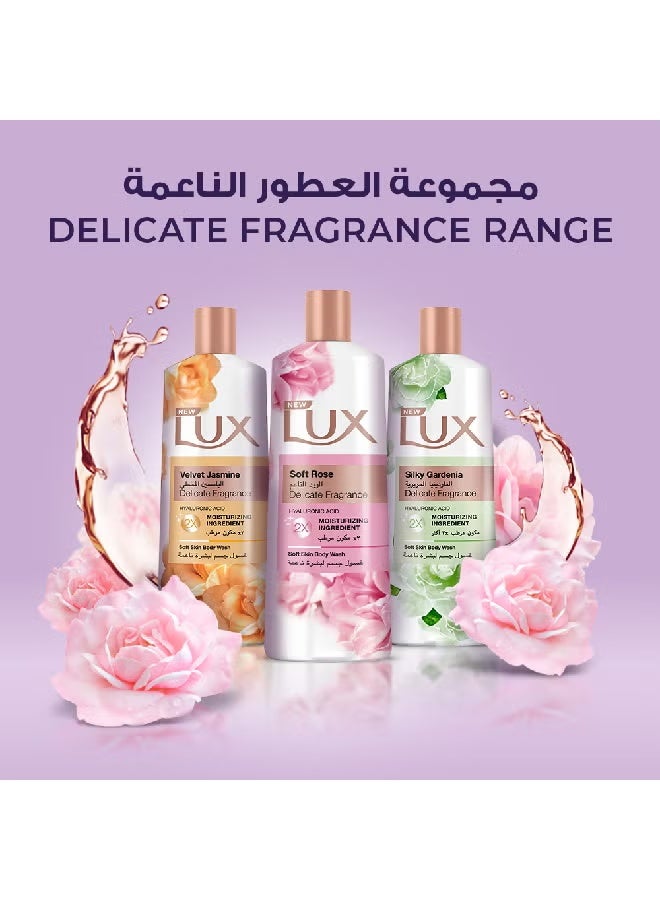 لوكس غسول جسم مرطب الورد الناعم لجميع أنواع البشرة سعة 500 مل وردة ناعمة - Image 5