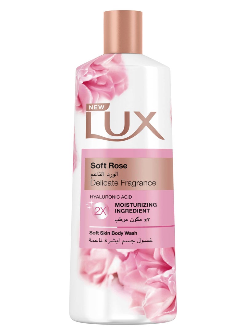 لوكس غسول جسم مرطب الورد الناعم لجميع أنواع البشرة سعة 500 مل وردة ناعمة - Image 1