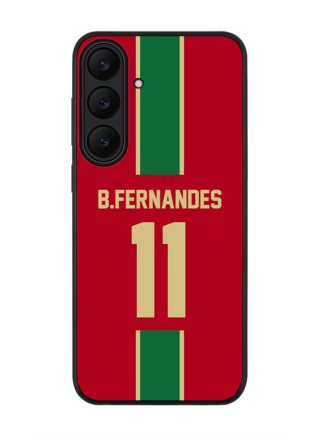 For Samsung Galaxy S25 FE Case,Slim fit Camera Protection, Shockproof Thin Phone cover  - Football  Portugal, B.Fernandes