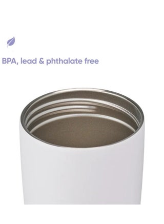 كوب قهوة SmoothSip Slider معزول من الفولاذ المقاوم للصدأ، سعة 12 أونصة، كوب قهوة مثلج قابل لإعادة الاستخدام، كوب سفر للقهوة الساخنة، خالٍ من مادة BPA - view 4