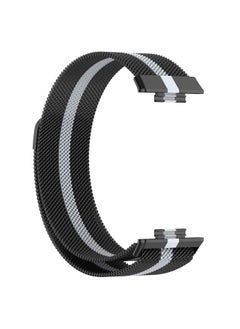 Suitable For Huawei WATCH FIT 2 Strap Watchfit2 Strap Fit2 Milanese Magnetic Wristband-Color:Black Gray-For Huawei Fit2 (vitality/fashion/elegant)