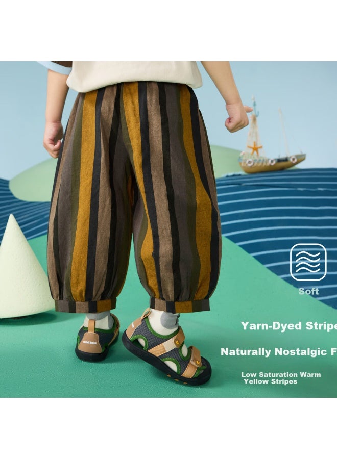 Ask Junior Kids' Lantern Pants Summer Boys' Running Sports Casual Baby Trousers Floral 130 - Image 2