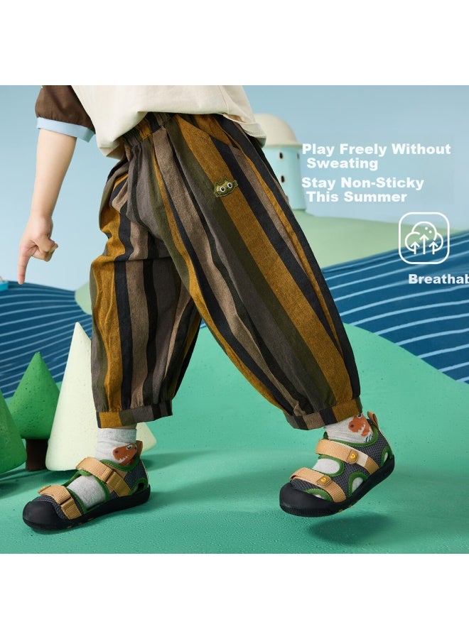 Ask Junior Kids' Lantern Pants Summer Boys' Running Sports Casual Baby Trousers Floral 130 - Image 3