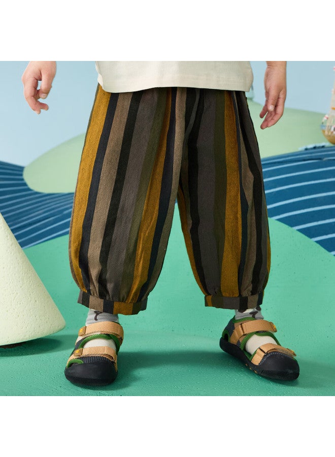 Ask Junior Kids' Lantern Pants Summer Boys' Running Sports Casual Baby Trousers Floral 130 - Image 5