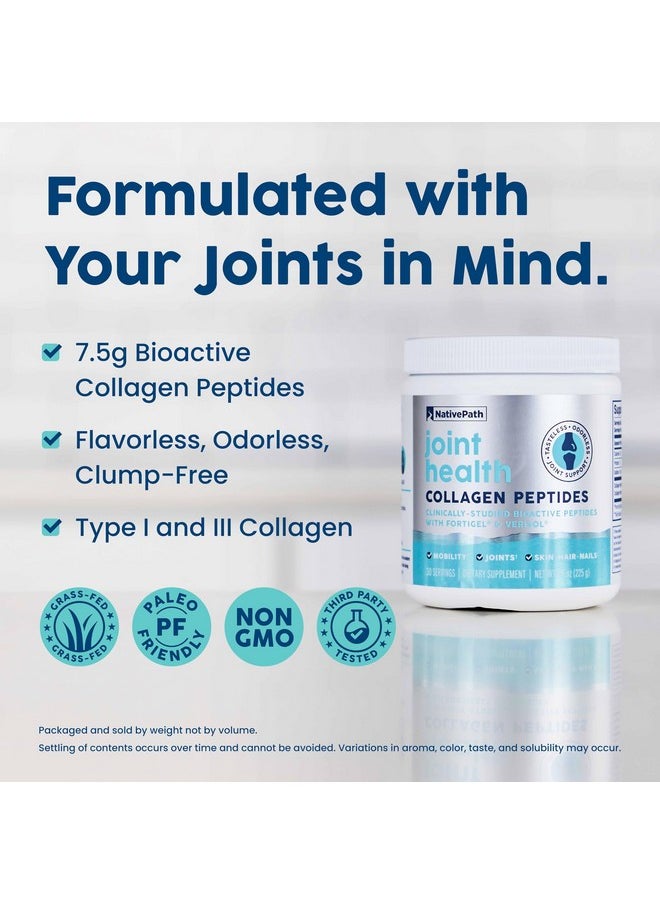 NativePath NativePath Joint Health Collagen Peptides, Type 1 & 3 Peptides, with Fortigel and Verisol, 7.9 Ounce, 30 Servings  - Image 2