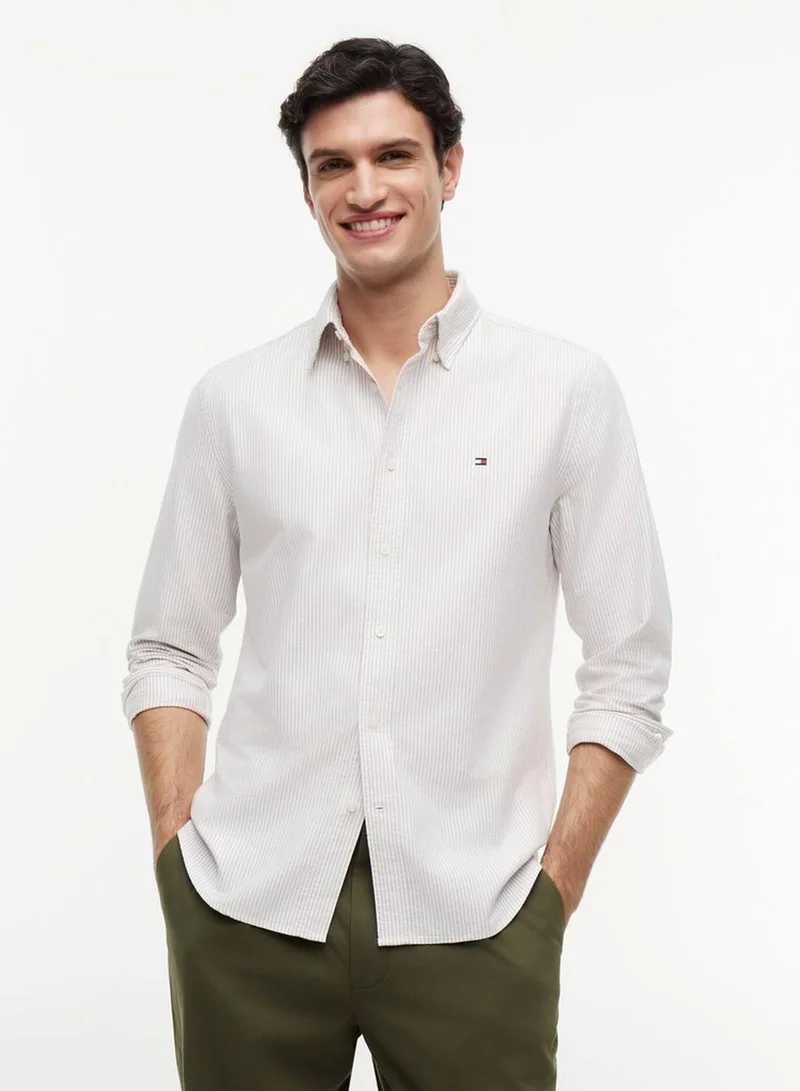Tommy Hilfiger Heritage Stripe Regular Fit Oxford Shirt