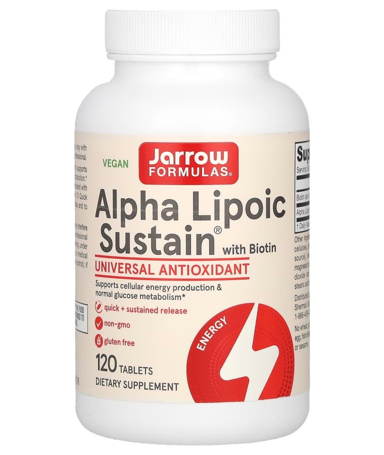 jarrow formulas Alpha Lipoic Sustain with Biotin 120 Tablets
