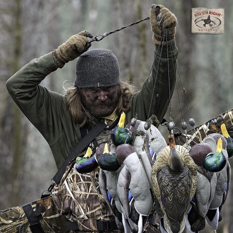 Rig Em Right Rig'Em Right Waterfowl Do-It-Yourself Custom Texas Style Decoy Anchor Rigging System - Build 3-Dozen, Eight Foot Long Rigs - Image 5