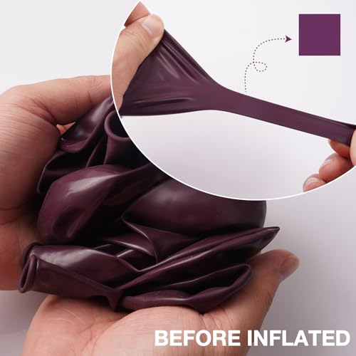 PartyWoo Dark Purple Balloons 140pcs Different Sizes Pack of 18 12 10 5 Inch Dusty Plum Royal Purple Boho Neutral Balloon Arch Kit for Baby Shower Butterfly Birthday Party Decorations PurpleF13 - Image 5
