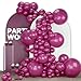 PartyWoo Dark Purple Balloons 140pcs Different Sizes Pack of 18 12 10 5 Inch Dusty Plum Royal Purple Boho Neutral Balloon Arch Kit for Baby Shower Butterfly Birthday Party Decorations PurpleF13 - Image 2