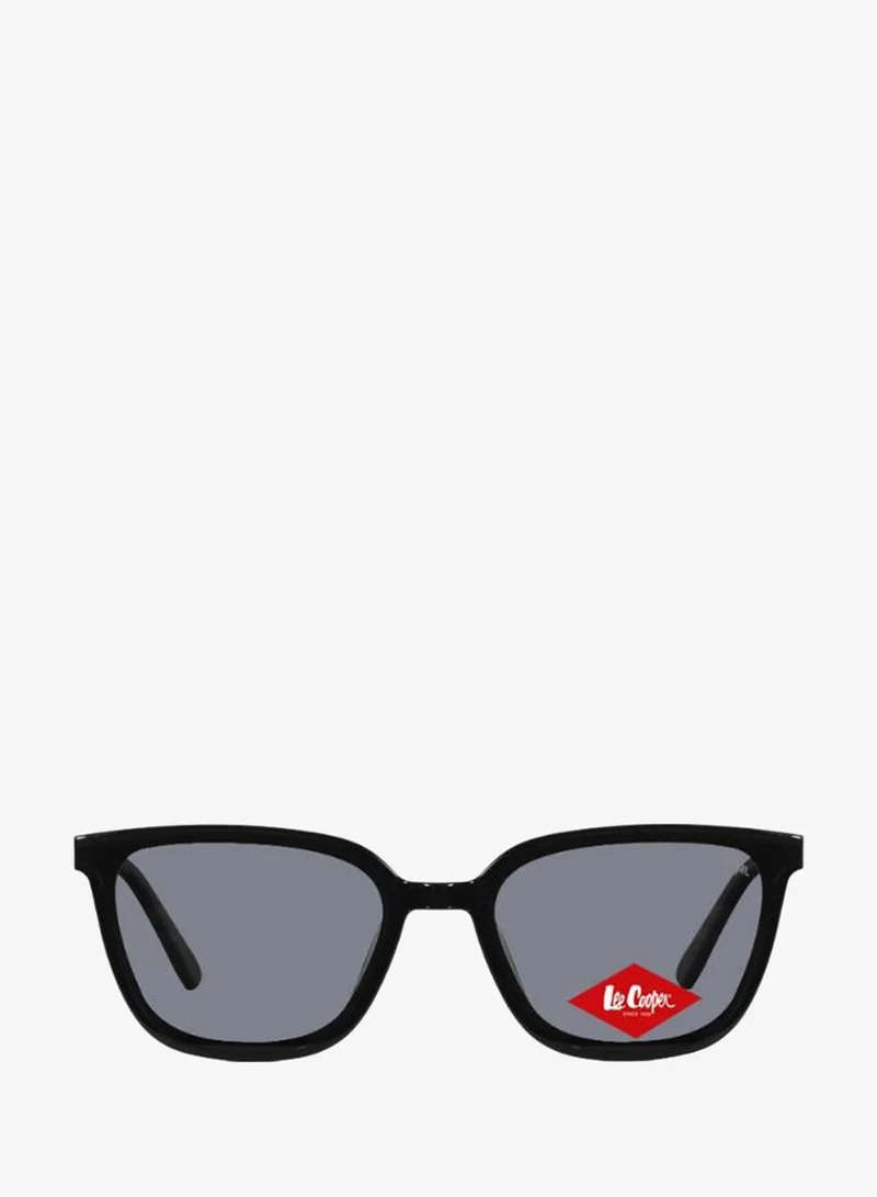 لي كوبر Polarized Sunglasses Black Frame Grey Mirror Lens 64mm  - LCM10819C1
