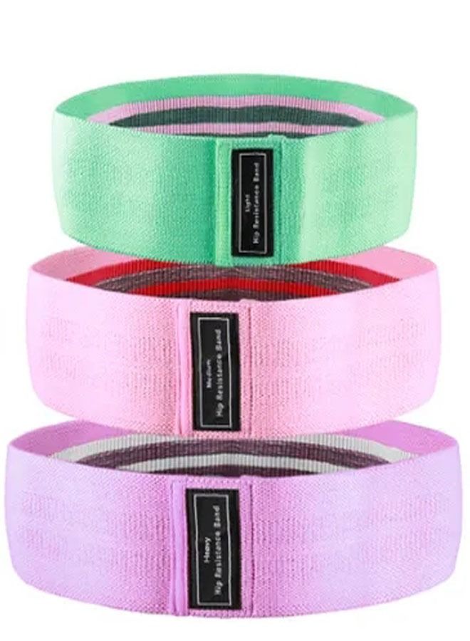 ZCM-HAPPY 3-Piece Workout Exercise Bands - Image 1