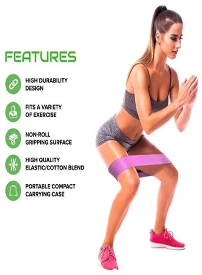 ZCM-HAPPY 3-Piece Workout Exercise Bands - Image 2