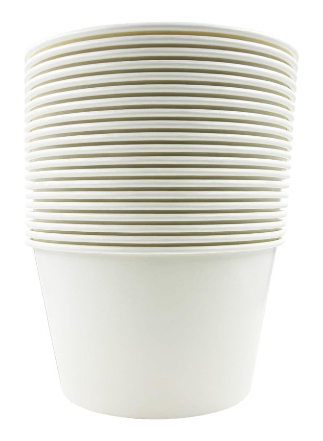 Bits N Things White Paper Ice Bucket | Disposable | 5 lb. Capacity | 20 Count - Image 4