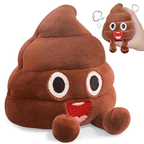 WYZOID Funny Farting Poop Plush Toy 30 Hilarious Fart Sounds Soft Durable Perfect Gag Gifts for Kids Pets and Pranks Ready to Use for Endless Fun and Laughter - Image 1