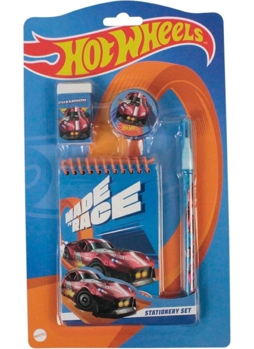 Hot Wheels Cem Hotwheels HW-06048 Stationery Set 4 Pieces 