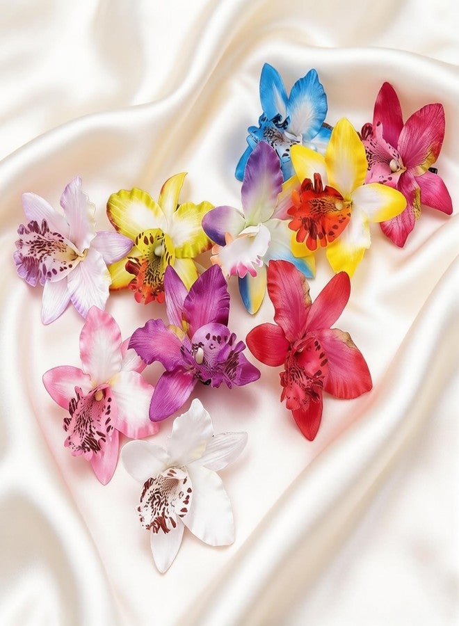 FFZDENA 10-Piece Bohemian Flower Hair Clips, Beach Hair Accessories for Women with 3D Petals and Secure Anti-Slip Grip for Vacation and Music Festivals - Image 4