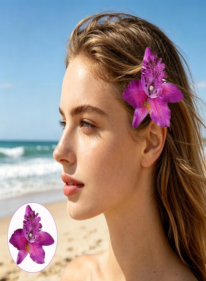 FFZDENA 10-Piece Bohemian Flower Hair Clips, Beach Hair Accessories for Women with 3D Petals and Secure Anti-Slip Grip for Vacation and Music Festivals - Image 5