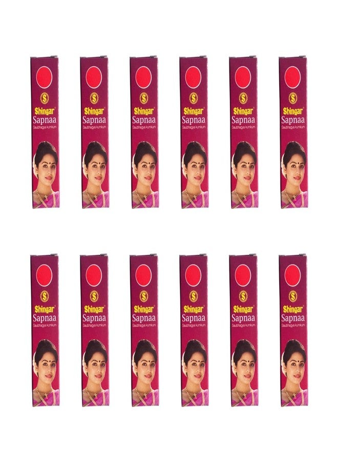 Shingar Saubhagya Kumkum Liquid | Shingar Sapnaa Kumkum - Pack of 12, Red Color - Image 5