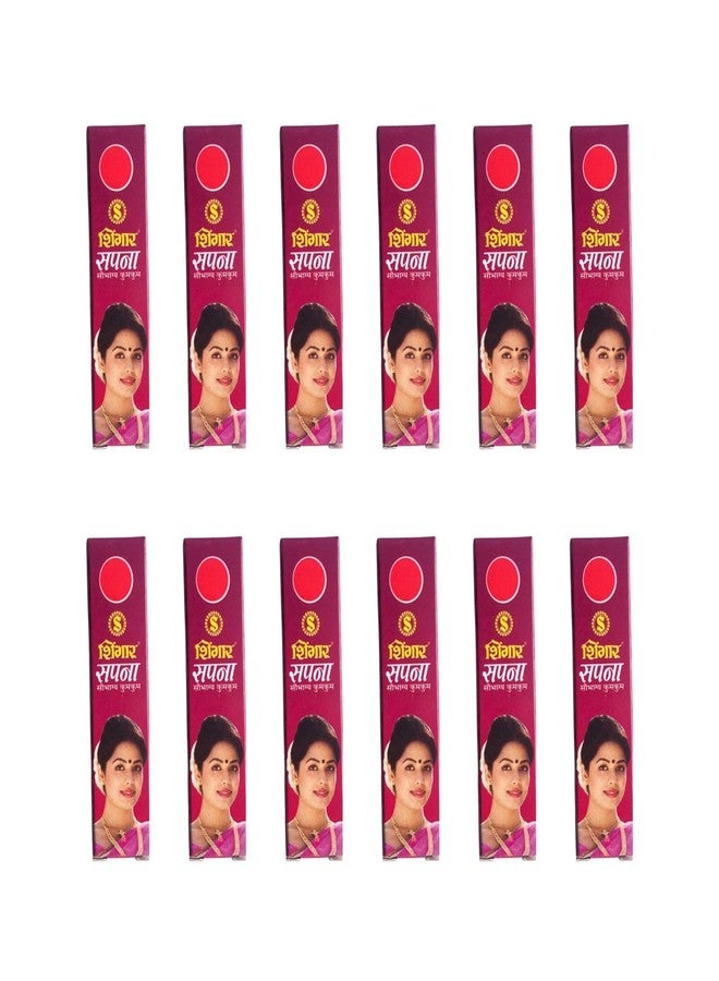 Shingar Saubhagya Kumkum Liquid | Shingar Sapnaa Kumkum - Pack of 12, Red Color - Image 4