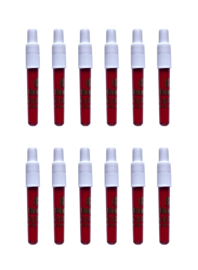 Shingar Saubhagya Kumkum Liquid | Shingar Sapnaa Kumkum - Pack of 12, Red Color - Image 3