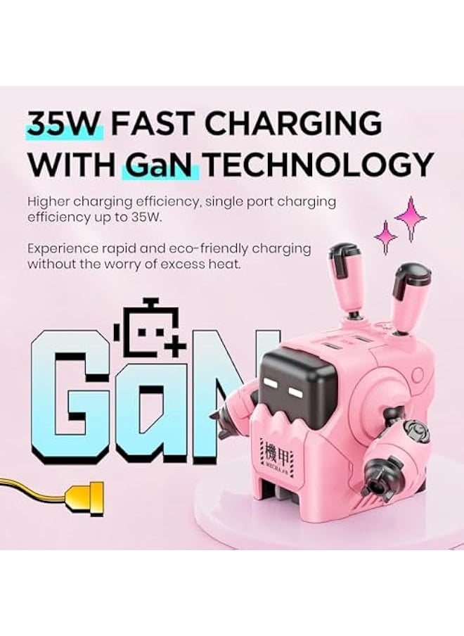GravaStar 35W USB C Charger and Power Strip with USB C to USB C Cable
