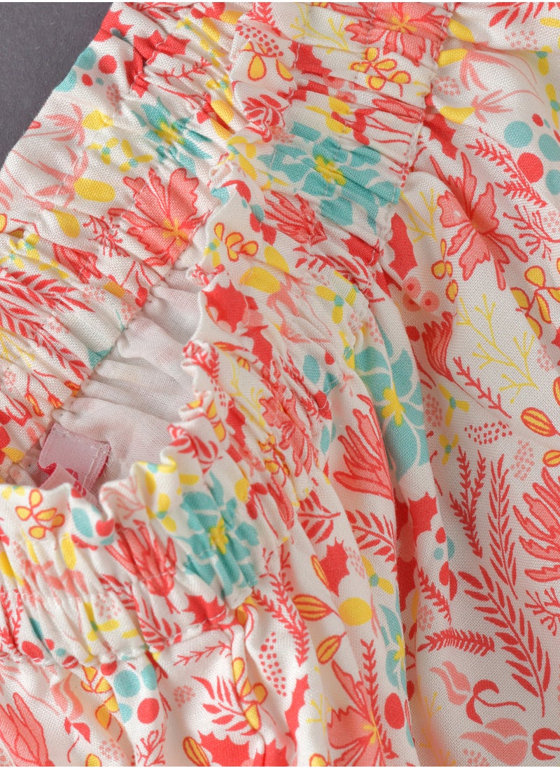 Jelliene Sunshine Twirls: Girls' Flowy Viscose Skirt Breezy Comfort & Springtime Flair  - Image 3