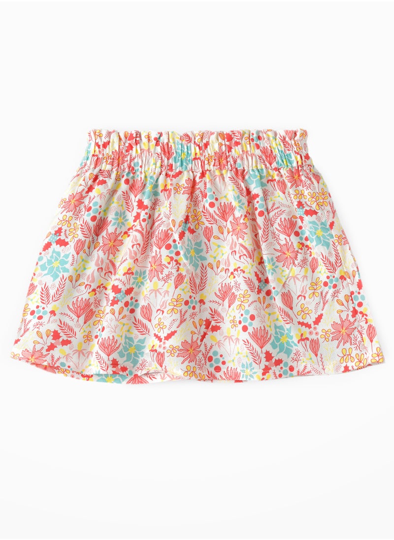 Jelliene Sunshine Twirls: Girls' Flowy Viscose Skirt Breezy Comfort & Springtime Flair  - Image 1