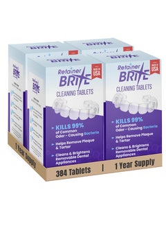 Retainer Brite Retainer Brite Retainer brite, 1 year supply, 384 tablets, 384 Count  - Image 1