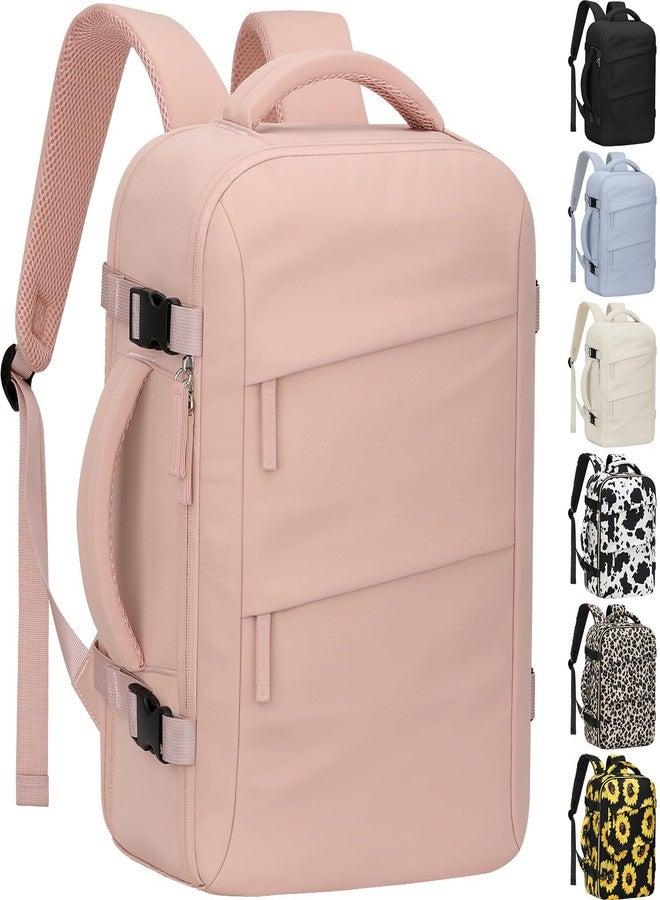 Tenot Travel Carry on Backpack, Laptop Backpack Flight Approved Personal Item Backpack, Pink, Large-15.6 Inch, Travel Backpacks - Image 1