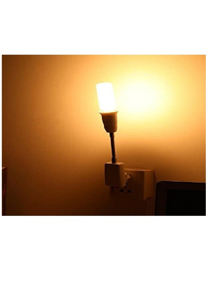 ELTRAZONE Plug in Light Socket Adapter with On/Off Switch, flexible neck Extension Lamp Bulb Holder Converter for night light Bedside lamp wall lamp bases  - Image 3