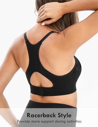 HOFISH Hands Free Pumping Bra, Nursing & Breastfeeding Bra in One,Supportive Breast Pump Bra for All-Day Wear 1Pack Black S - Image 5