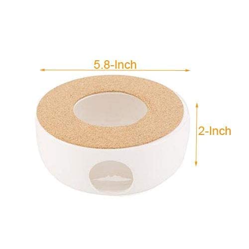 KiaoTime Ceramic Teapot Warmer, Tea Warmer for Glass Teapot, cast Iron teapot Stainless Steel, Ceramic Teapot, Tea Kettles,and Other heatproof Dish Warming Use - Image 3