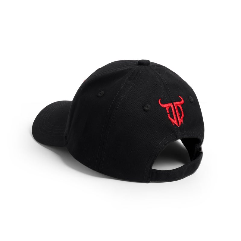Go Devil Premium Devil Printed Embroidered Black Cap For Men - Image 3
