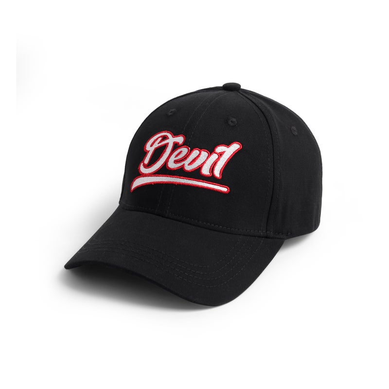 Go Devil Premium Devil Printed Embroidered Black Cap For Men - Image 2