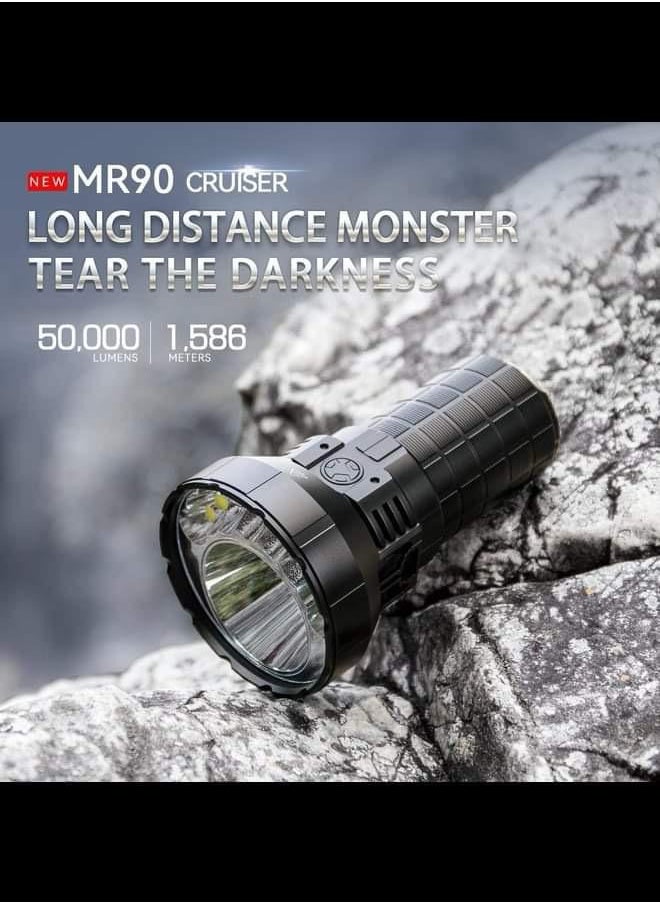 IMALENT Rechargeable Flashlight 50000 Lumens, Super Bright Flashlights with Cree XHP 70.2 LEDs Long Beam Distance 1586 Meters, Tactical Torch for Camping and Hiking  - Image 3