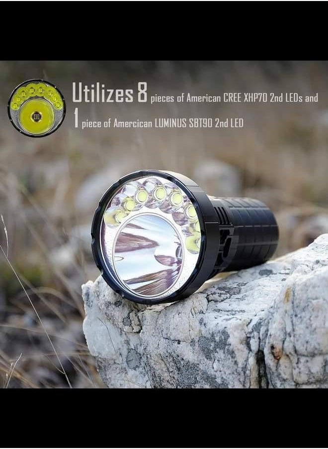 IMALENT Rechargeable Flashlight 50000 Lumens, Super Bright Flashlights with Cree XHP 70.2 LEDs Long Beam Distance 1586 Meters, Tactical Torch for Camping and Hiking  - Image 5