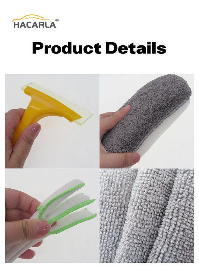 12 Pcs Car Wash Cleaning Kit Automotive Detail Brushes Rim Cleaner Exterior
