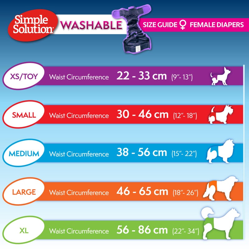 Simple Solution Washable Female Dog Diaper, Small, 1 pack - Image 4