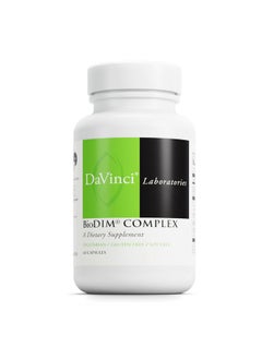 Davinci DAVINCI Labs BioDIM Complex - Hormone Support Supplement with Vitamin D3, DIM, Green Tea Extract, Vitamin E, Calcium, HMRlignan & Trans-Resveratrol* - 60 Capsules (30 Capsules)  - Image 1