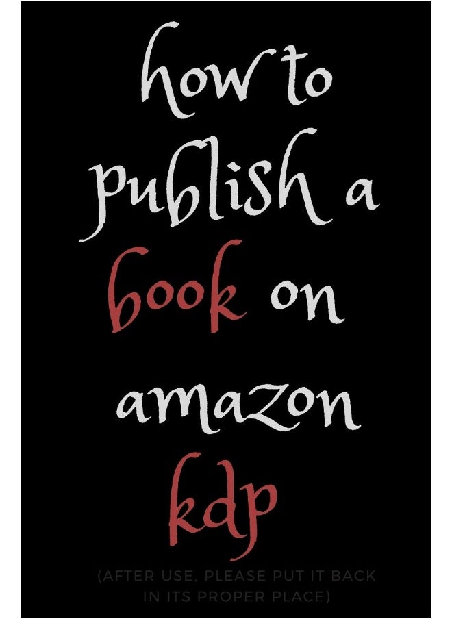 How To Publish A Book On Amazon Kdp