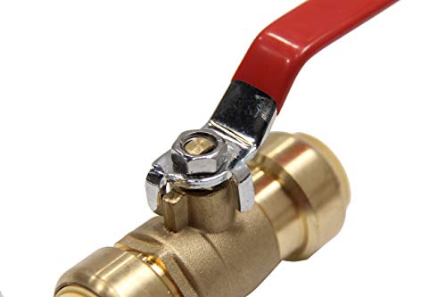 EFIELD (عبوة من 2) صمام كرة كامل بورت بوش فيت 1 إنش من EFIELD مع أداة فصل، معتمد من UPC، (PF-VALVE019-2PCS) - Image 2